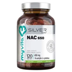MyVita SILVER NAC N-acetylo-L-cysteina 650mg, 120 kaps.