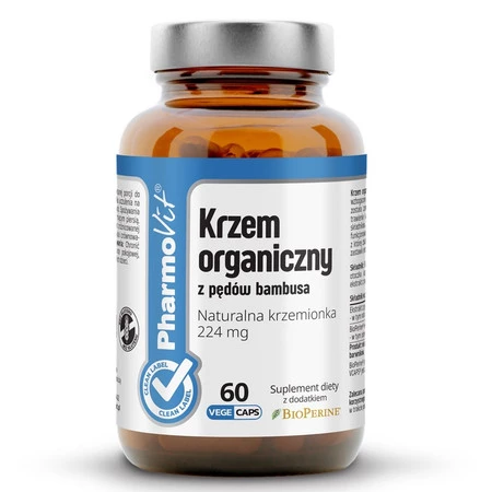 Pharmovit Krzem organiczny z pędów bambusa 224 mg - 60 kaps.