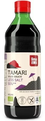 SOS SOJOWY TAMARI 25 % MNIEJ SOLI BEZGLUTENOWY BIO 500 ml - LIMA