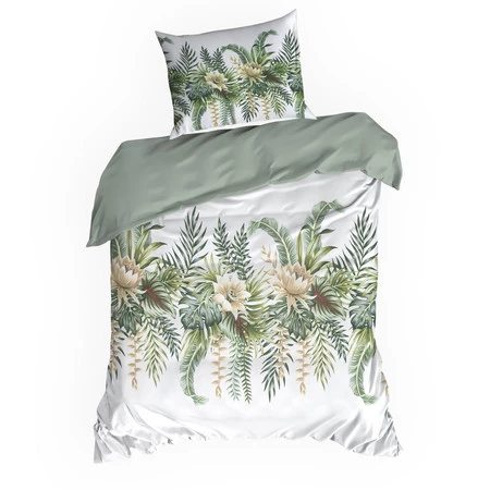 Komplet pościeli satynowej Spring 30, 220 x 200 cm, Biały