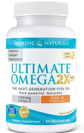 Ultimate Omega 2X Mini with Vitamin D3 (60 kaps.)