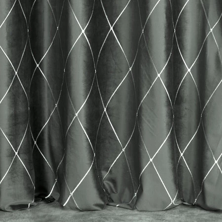 ZASŁONA DEKORACYJNA PIERRE CARDIN MARGO 140 X 250 CM JASNOSZARY