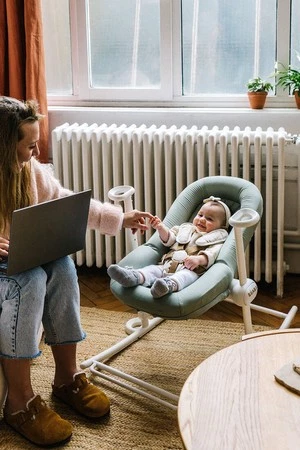 Beaba Leżaczek Bouncer Up&Down PLUS Seagrass