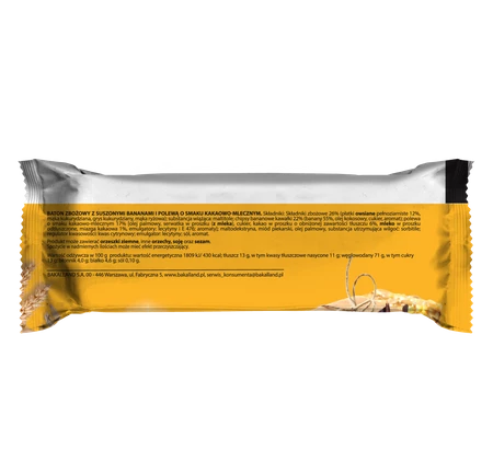 Bakalland BA! Baton zbożowy banan 40g