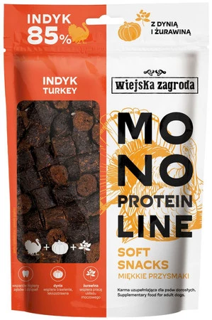  Monoproteinowe miękkie przysmaki dla psów Indyk 115 g