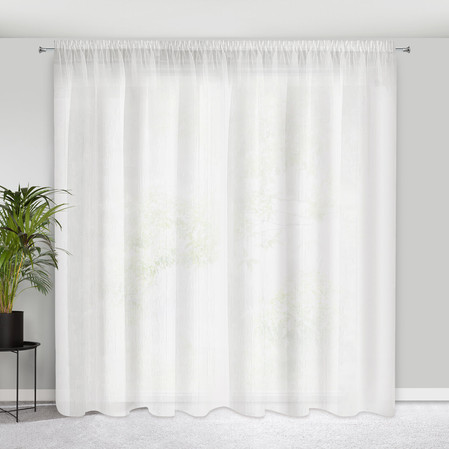 FIRANA GOTOWA REBECCA NA TAŚMIE 350 X 250 CM KREMOWY
