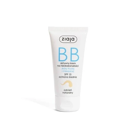 Ziaja, BB krem do skóry tłustej i mieszanej odcień naturalny SPF15 50ml