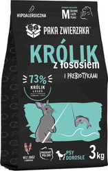 PAKA ZWIERZAKA Królik z Łososiem M bez zbóż 3kg