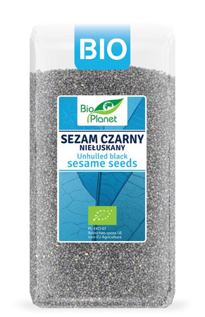 BIO PLANET Sezam czarny niełuskany BIO 400g