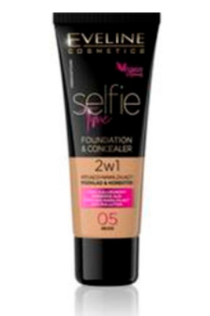 Selfie Time Foundation & Concealer kryjąco-nawilżający pokład i korektor 05 Beige 30ml
