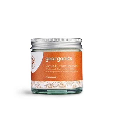 Georganics, Proszek do czyszczenia zębów, Orange, 60 ml