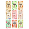 Zestaw smaków 100g True Dates: 1xCreamy Peanut Butter daktyle, 1xSour Apple daktyle, 1x Cinnamon Roll daktyle, 1x Cookie Dough daktyle, 1xSweet Peach daktyle, 1xSour Cola daktyle, 1xWatermelon daktyle, 1x Caramel Popcorn daktyle, 1xPistachio Cream daktyle