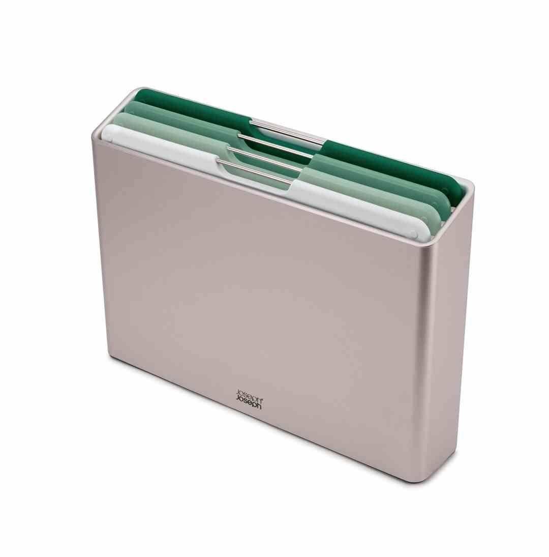 JJ - Zestaw 4 desek do krojenia L Folio Steel Sag - Nabea.pl