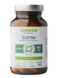 Biowen Glicyna 900mg 100 kaps. Vege