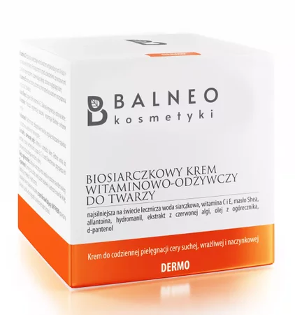 Balneokosmetyki - Biosiarczkowy krem witaminowo-odżywczy do twarzy 50ml