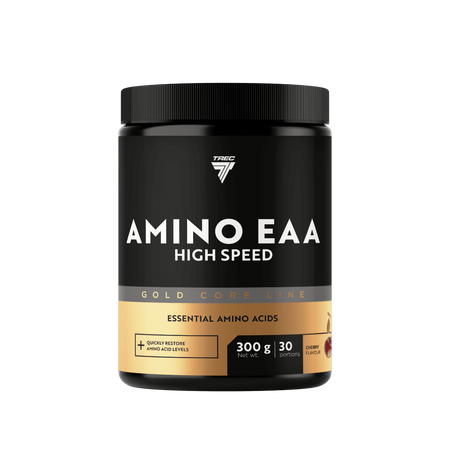 Trec GOLD CORE LINE AMINO EAA HIGH SPEED Aminokwasy 300g smak wiśnia