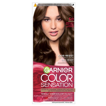 Color Sensation krem koloryzujący do włosów 5.0 Świetlisty Jasny Brąz