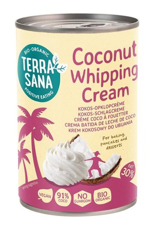 TERRASANA KREM KOKOSOWY DO UBIJANIA BIO 400 ml (PUSZKA)