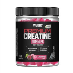 Weider Premium Creatine Kreatyna monohydrat 60 żelek smak wiśnia