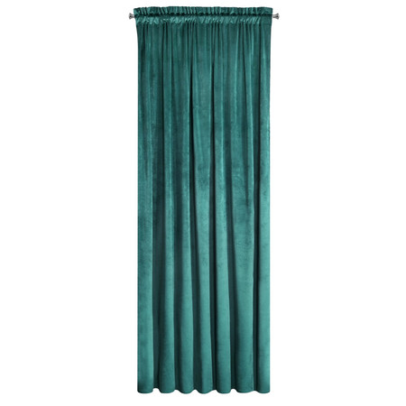 ZASŁONA GOTOWA D91 ROSA NA TAŚMIE 135 X 300 CM CIEMNOTURKUSOWY
