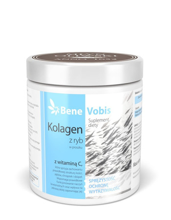 Bene Vobis Kolagen Rybi (hydrolizat żelatynowy) z Witaminą C 250 g