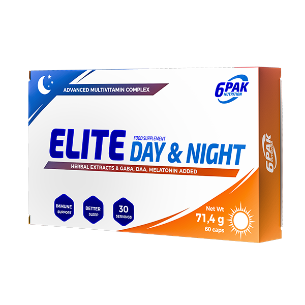 6PAK ELITE DAY & NIGHT kompleks witamin 60 kaps. - Nabea.pl