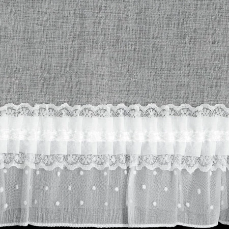 FIRANA GOTOWA MARY NA SZELKACH 60 X 150 CM BIAŁY