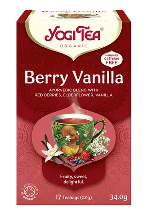 HERBATKA CZERWONE OWOCE - WANILIA (BERRY VANILLA) BIO (17 x 2 g) 34 g - YOGI TEA