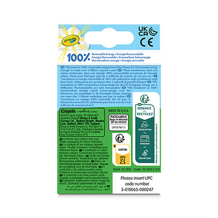 Kredki świecowe 24 kolory 0024 Crayola