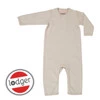 Lodger Pajacyk piżamka niemowlęca bawełniana kremowa Basic Rib Birch r. 68