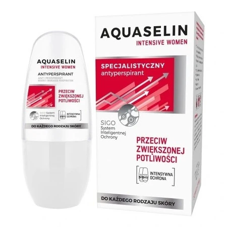 Aquaselin − Intensive Women, specjalistyczny antyperspirant przeciw zwiększonej potliwości − 50 ml