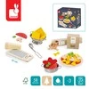 Janod Filcowy zestaw makaronów i akcesoria do przyrządzania włoskiej pasty 3+