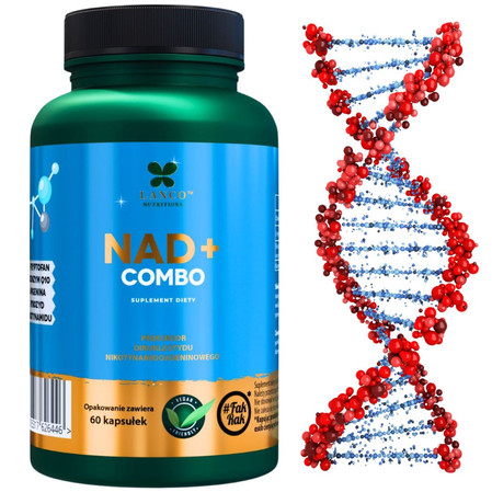 Lanco Nutritions NAD+ COMBO 730mg na wsparcie witalności i energii 60 kaps.
