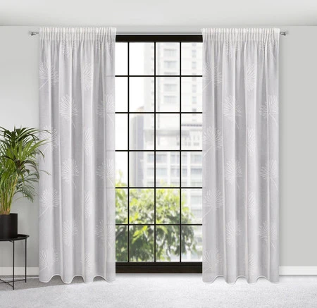 FIRANA GOTOWA JANE NA TAŚMIE 140 X 270 CM BIAŁY