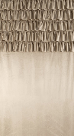 ZASŁONA GOTOWA AURA 140 X 250 CM CIEMNOBEŻOWY