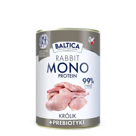 Baltica Nutraceutic Rabbit 99% & Prebiotics  - Karma Mokra Dla Psa - 400g