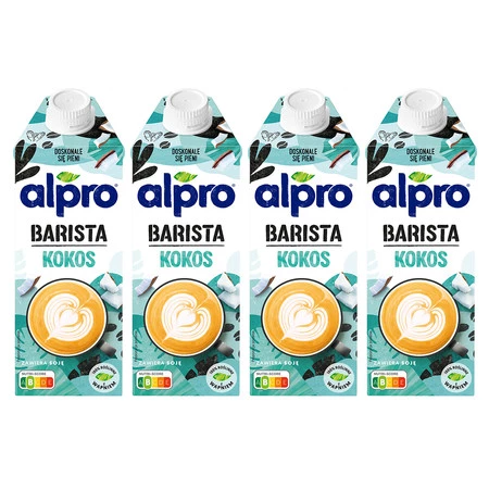 Zestaw 4x Alpro Napój Kokosowo-Sojowy Barista 750ml