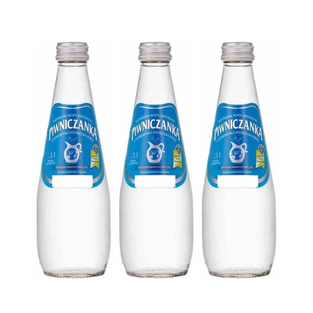 Zestaw: 3x Naturalna woda mineralna wysokonasycona CO2 0,3l