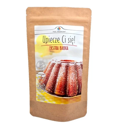 PIĘĆ PRZEMIAN Mieszanka do wypieku ekstra babki bezglutenowej 500g