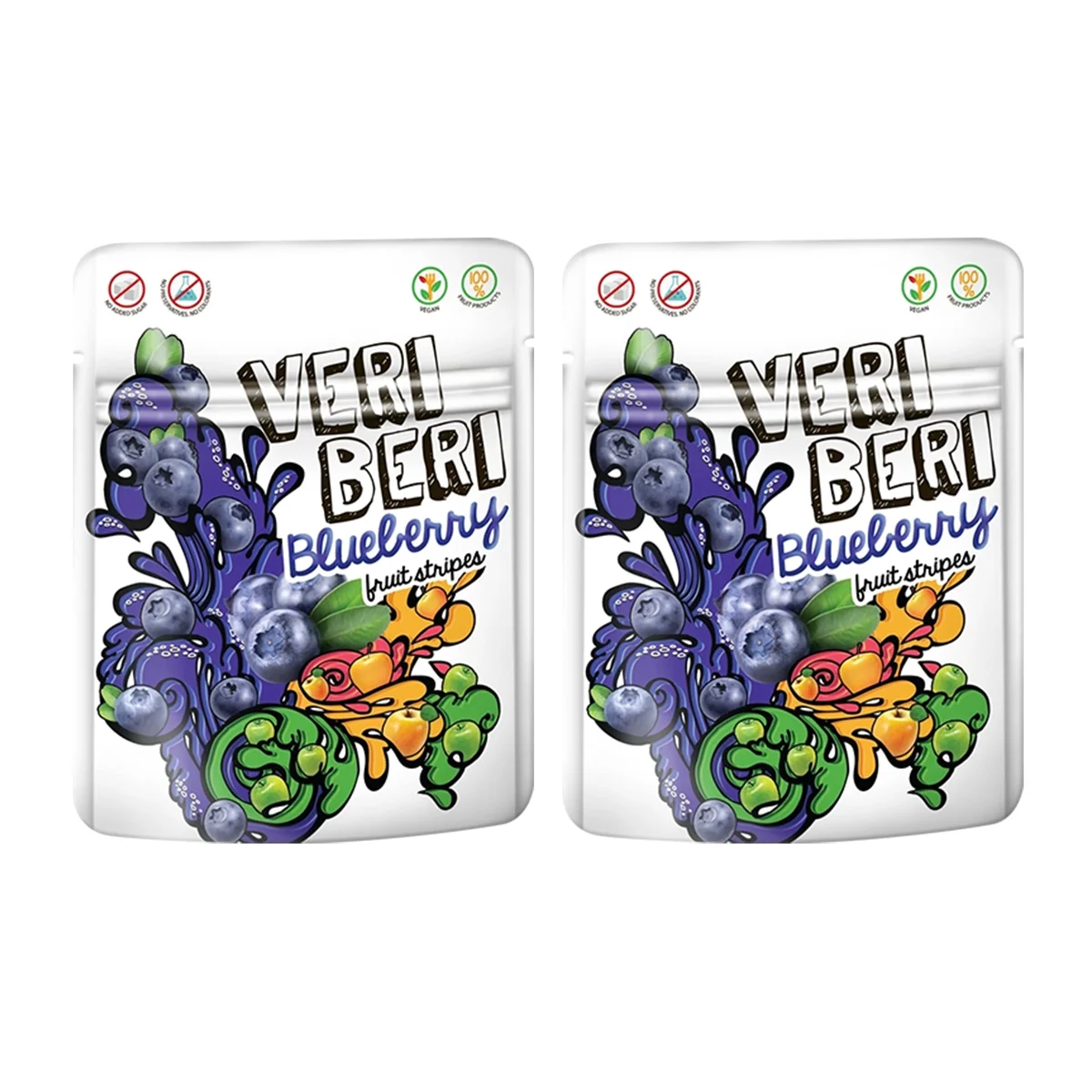 Zestaw 2x Veri Beri Bezglutenowe żelki jagoda 50 g - Nabea.pl