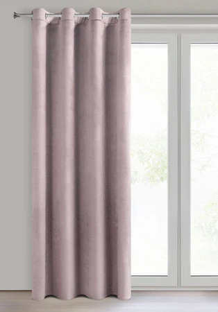 ZASŁONA GOTOWA MELANIE 140 X 250 CM PUDROWY RÓŻ