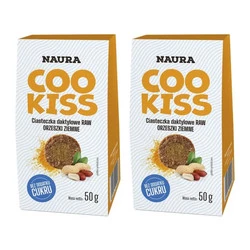 Zestaw 2x Ciasteczka daktylowe RAW orzeszki ziemne 50 g