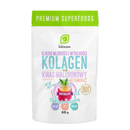  Intenson Kolagen + witamina C + kwas hialuronowy 60g 