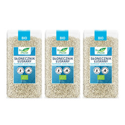 Zestaw: 3x Bio Planet − Słonecznik łuskany bezgl. − 350 g