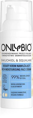 OnlyBio - Bakuchiol&Skwalan. Bogaty Krem nawilżający - 50 ml
