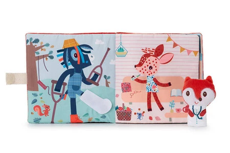 LILLIPUTIENS Książeczka aktywizująca z mini-pacynką Doktor Lisiczka Alice 12 m+