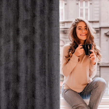 ZASŁONA GOTOWA AGIS 2 140 X 250 CM CZARNY