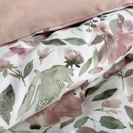 Komplet Pościeli Satynowej Spring 57 140 x 200 cm, Biały