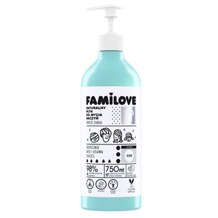 Yope - Familove naturalny płyn do mycia naczyń 750ml