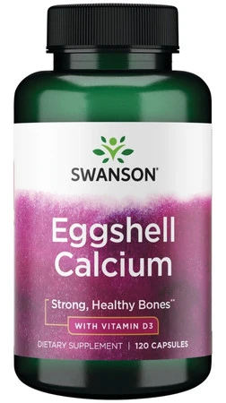 SWANSON Eggshell Calcium with Vitamin D3 (120 kaps.)